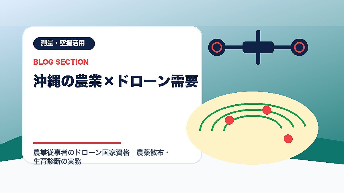 「沖縄の農業×ドローン需要」の見出し画像