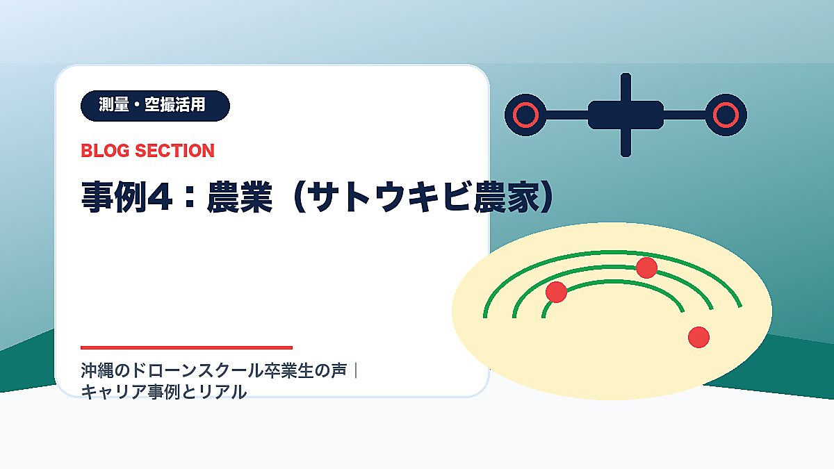 「事例4：農業（サトウキビ農家）」の見出し画像