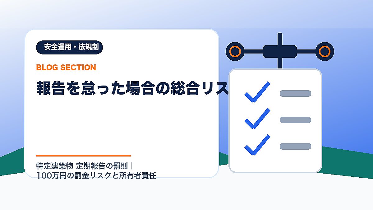 「報告を怠った場合の総合リスク」の見出し画像