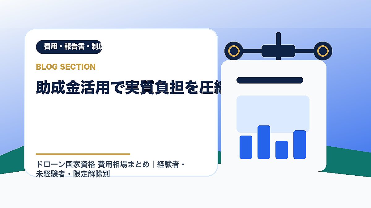 「助成金活用で実質負担を圧縮」の見出し画像