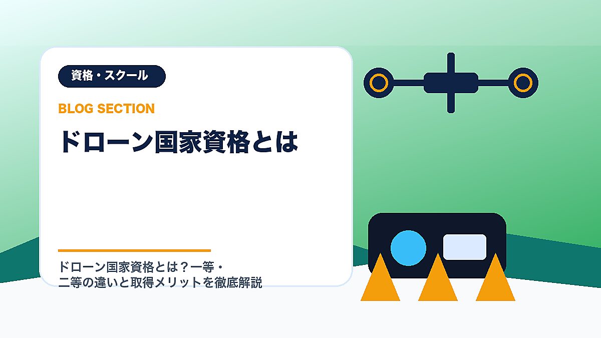 「ドローン国家資格とは」の見出し画像