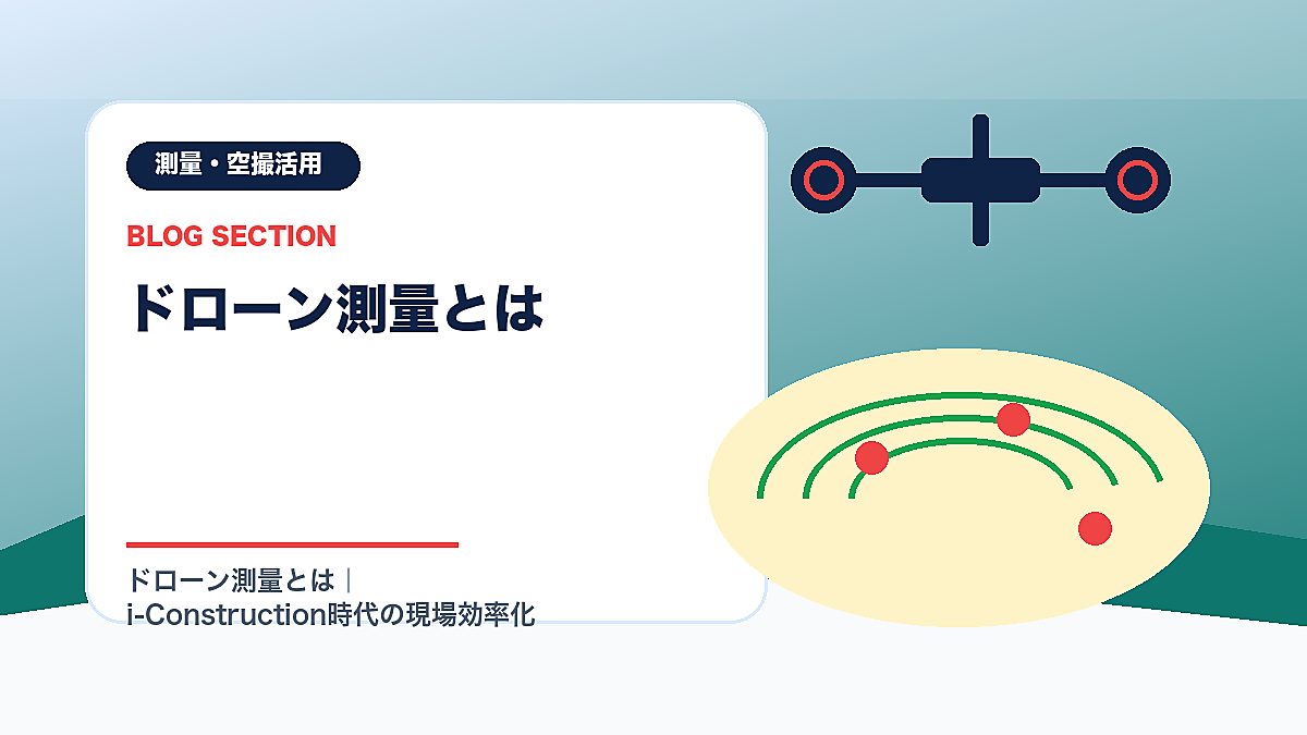 「ドローン測量とは」の見出し画像