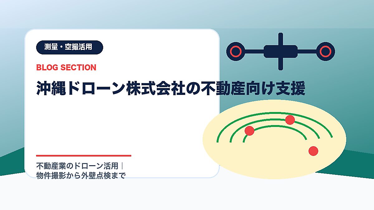 「沖縄ドローン株式会社の不動産向け支援」の見出し画像