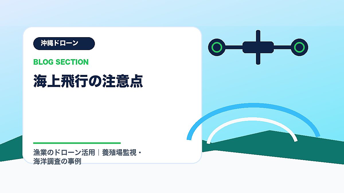 「海上飛行の注意点」の見出し画像