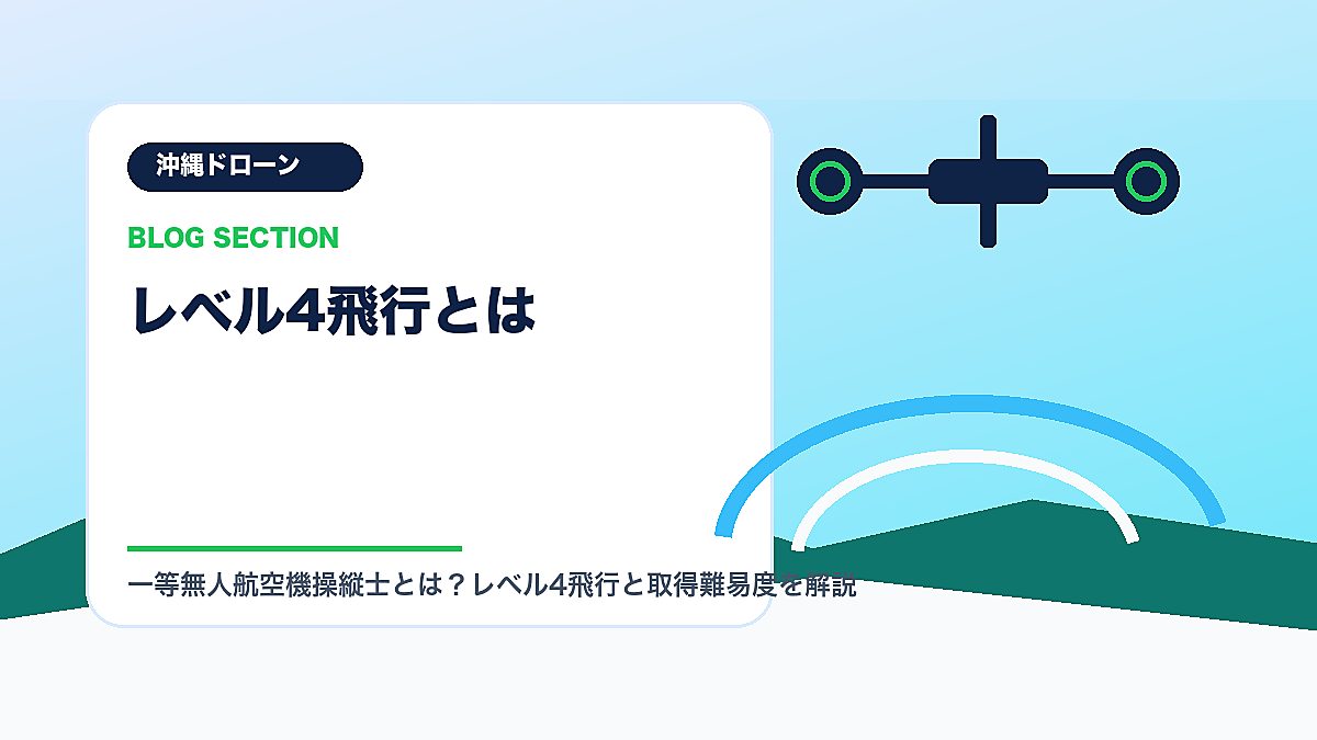 「レベル4飛行とは」の見出し画像