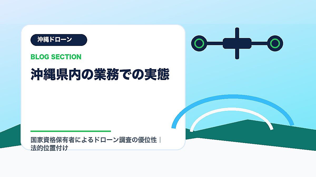 「沖縄県内の業務での実態」の見出し画像