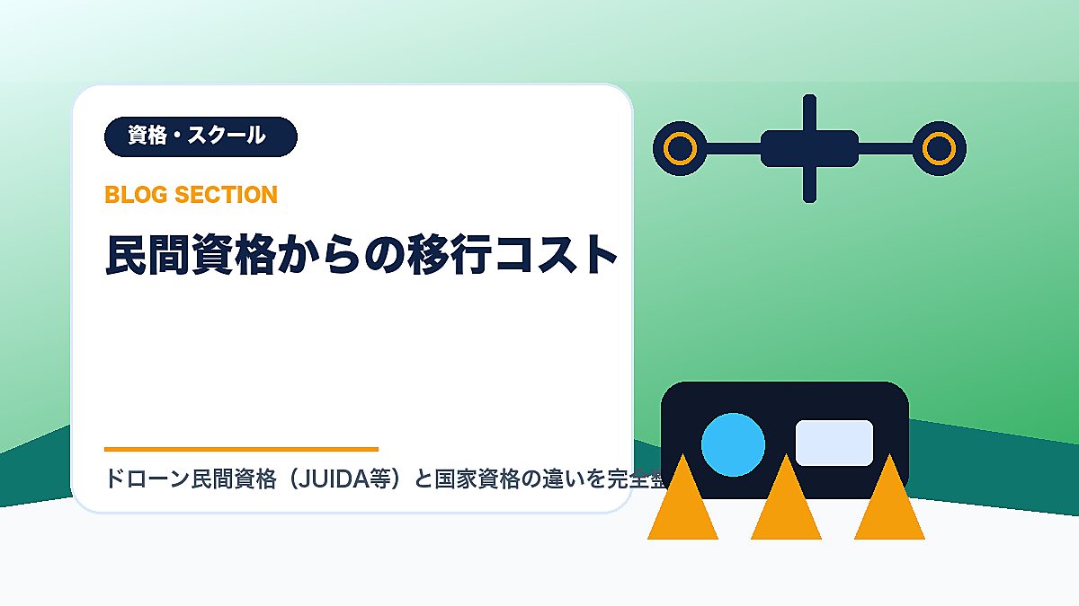 「民間資格からの移行コスト」の見出し画像